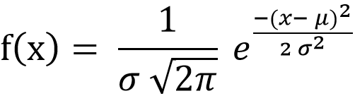 normal distribution formula